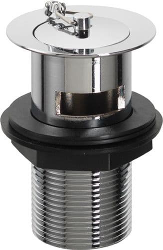 Basin Waste Chrome Plug w/ Basin Mate Seal, Slotted Tail 372391