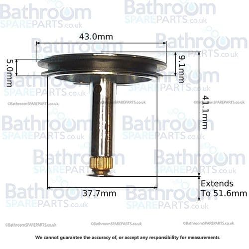 Bath Pop-Up Plug Chrome EBPLU080