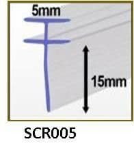 Bath Screen Bi Fold Seal 1 Metre Long SCR005