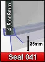 Bath Screen Seal Metre Long To Suit 4-6mm Glass SEAL041