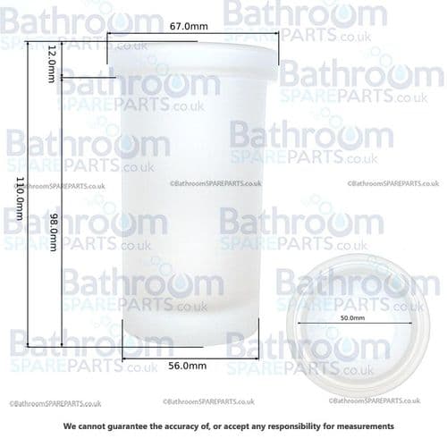 Bathroom Origins NAKAR Brush Glass Tumbler only 116508