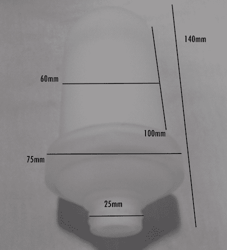 Bathroom Origins S1 Glass Dispenser Only - 122127