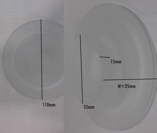 Bathroom Origins S3 Glass Soap Dish Only 124404