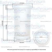 Bathroom Origins S3 Glass Tumbler Only 116508
