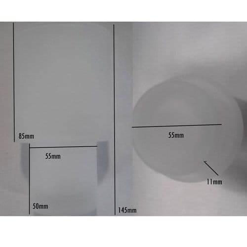 Bathroom Origins WC Flush S6 Glass bowl only - 001392