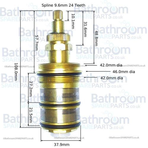 Bathroom Replublic Flame Shower Valve Replacement Thermostatic Cartridge INFINITYTHERM