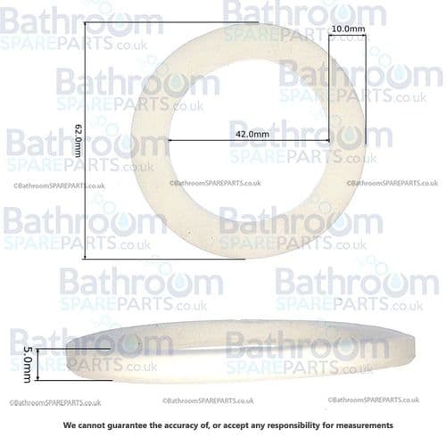Bathroom spare parts 1 1/4" Basin Waste  Foam Washer EBW003