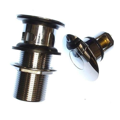 Bathroom Spare Parts 1¼ " Slotted Chrome Top Access Basin Clicker Waste BW103