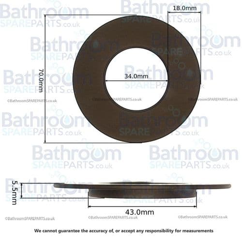 Bathroom Spare Parts Matt Black Cover EBBLACKCOVER