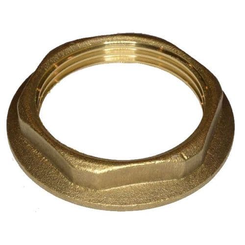 Bathroomspareparts 1 1/4" Brass Basin Waste Back Nut EB015BRASS
