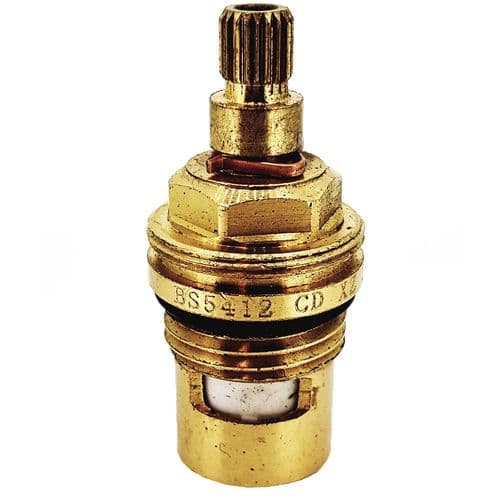 bathroomspareparts 1/2" Quarter Turn Ceramic Disc Tap Cartridge Anti-Clockwise Close EBDISC005H