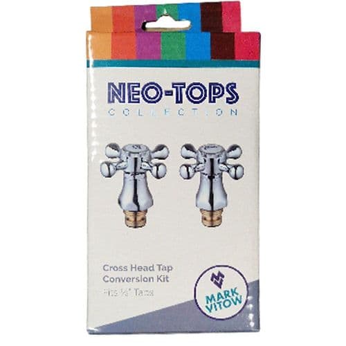 bathroomspareparts 1/2in CROSS HEAD CHROME PLATED TAP CONVERSION KIT TCK3