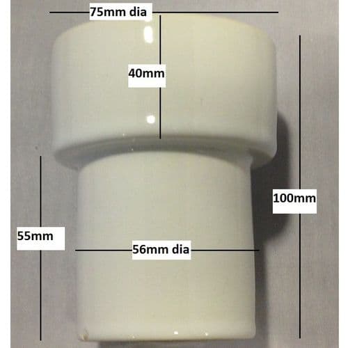 bathroomspareparts 100mm Replacement Ceramic Tumbler EBTUM002