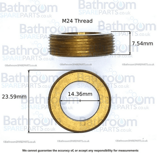 BathroomSpareParts 22mm Brass Holder for Indice Ring  INDICE5