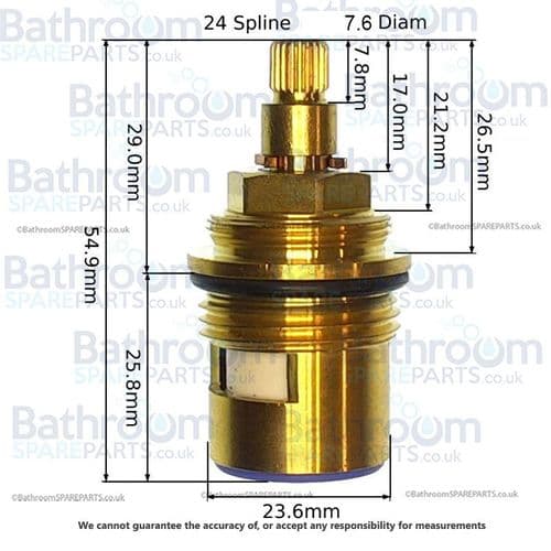 BathroomSpareParts 3/4 Ceramic Disc  Cartridges CL11