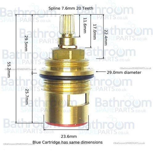 BathroomSpareParts 3/4 Ceramic Disc  Cartridges CL16