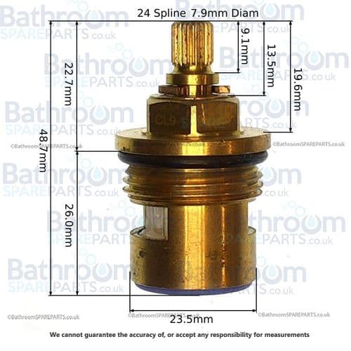 BathroomSpareParts 3/4 Ceramic Disc Cartridges CL9-1