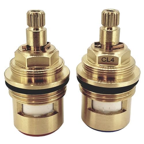 BathroomSpareParts 3/4 Ceramic Disc Hot & Cold Cartridges CL4