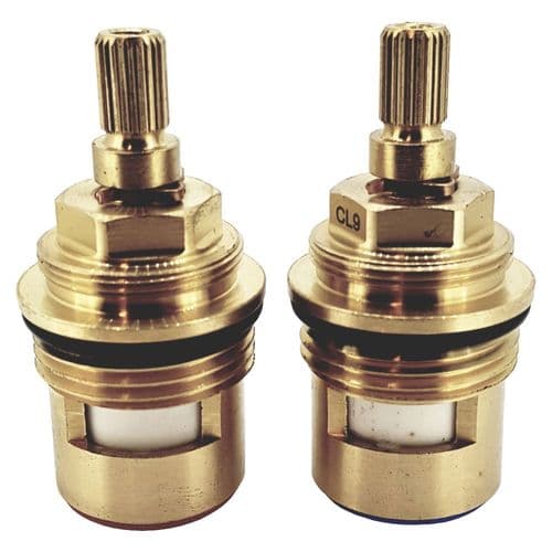 BathroomSpareParts 3/4 Ceramic Disc Hot & Cold Cartridges CL9