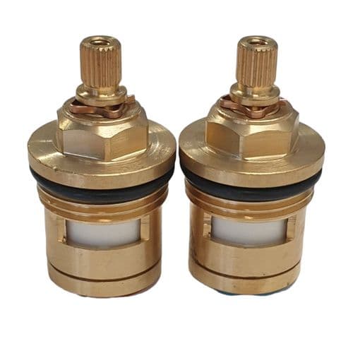 bathroomspareparts 3/4 Inch Pair Quarter turn Ceramic disc tap cartridge valves EBCV2RB