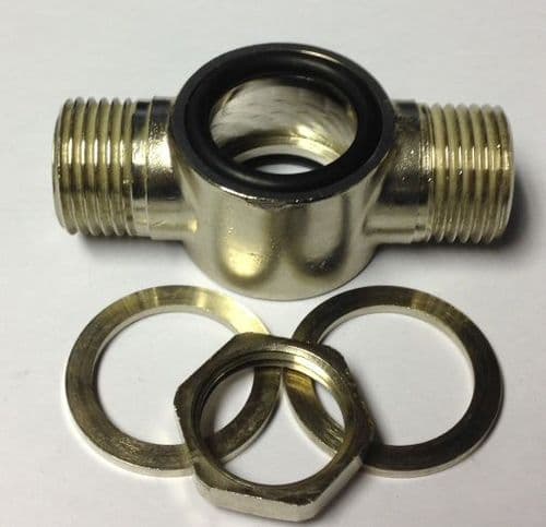 bathroomspareparts 3 Basin Mixer spout Tee Connector EBTEE