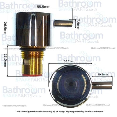 BathroomSpareParts 36mm Head Kit 1/2 Tap Valves MHK36