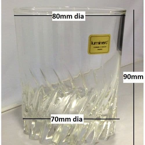 bathroomspareparts 90mm Replacement Glass Tumbler EBTUM003