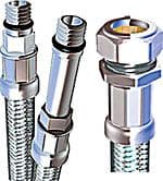 bathroomspareparts Pair 10mm x 15mm Flexible Monobloc Tap Connectors 300mm EBFLM10