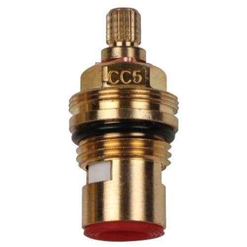 bathroomspareparts Tap cartridge  1/2" Ceramic Disc Cartridge Hot Clockwise Opening  CC5H