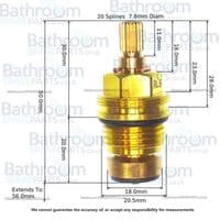 bathroomspareparts Tap cartridge  1/2