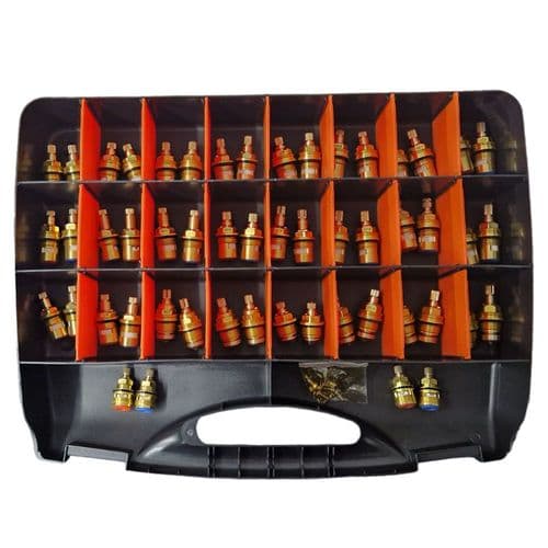 BathroomSpareParts Tap cartridge Trade Plumbers Box set 25 PAIRS 1/2"  Valves TBBOX