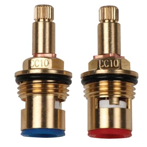 bathroomspareparts Tap cartridges Pair 1/2" Ceramic Disc Cartridges CC10P