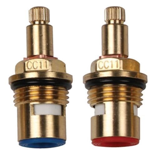 bathroomspareparts Tap cartridges Pair 1/2" Ceramic Disc Cartridges CC11P