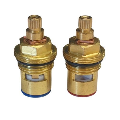 bathroomspareparts Tap cartridges Pair 1/2" Ceramic Disc Cartridges CC17P
