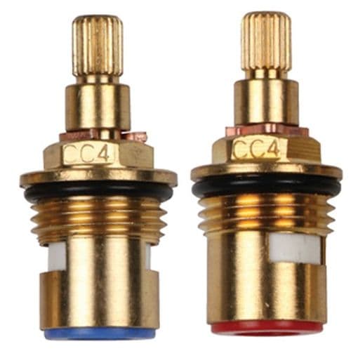 bathroomspareparts Tap cartridges Pair 1/2" Ceramic Disc Cartridges CC4P