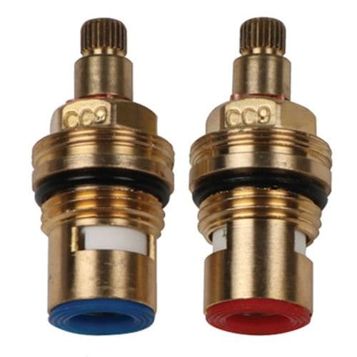 bathroomspareparts Tap cartridges Pair 1/2" Ceramic Disc Cartridges CC9