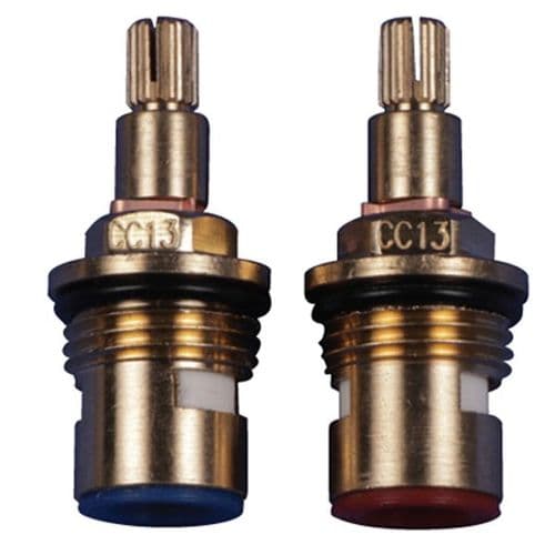 Bathroomspareparts Tap cartridges Pair 1/2" Pair Of Ceramic Disc Cartridges CC13P
