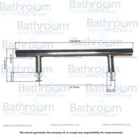 Bathstore 150mm Bar Handle Chrome 96mm 23578125