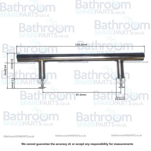 Bathstore 150mm Bar Handle Chrome 96mm 23578125