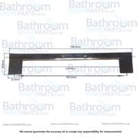 Bathstore 195mm Bar Handle Chrome 160mm fixings 89254617