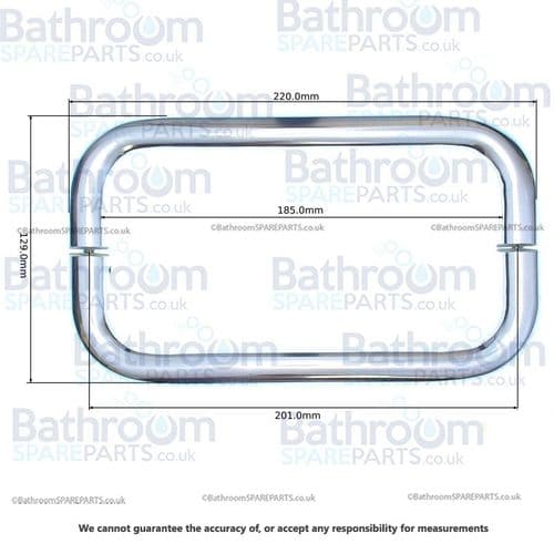 Bathstore 220mm Shower Handle Set BP2090000005168