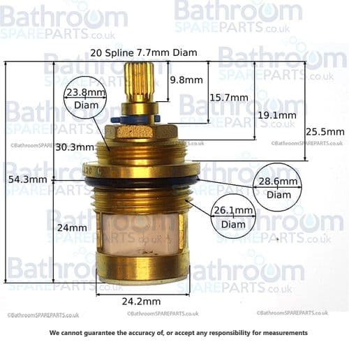 Bathstore 3/4" Anti-Clockwise Close 1/4 Turn Ceramic Valve 90000012616