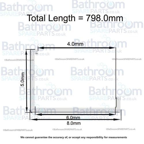 Bathstore Atlantes Water Barrier Hinge Door ME121 90000005710