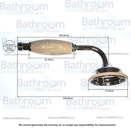 Bathstore Bensham  Chrome BSM Handset Only SP374