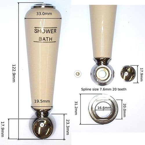 Bathstore Bensham Diverter Handle SP430