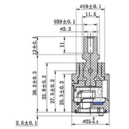 Bathstore Blade Mini 25mm Basin Mixer Cartridge 90000017181
