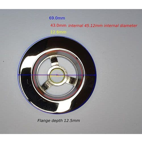 Bathstore  Chrome Bath Waste Cover 90000016200