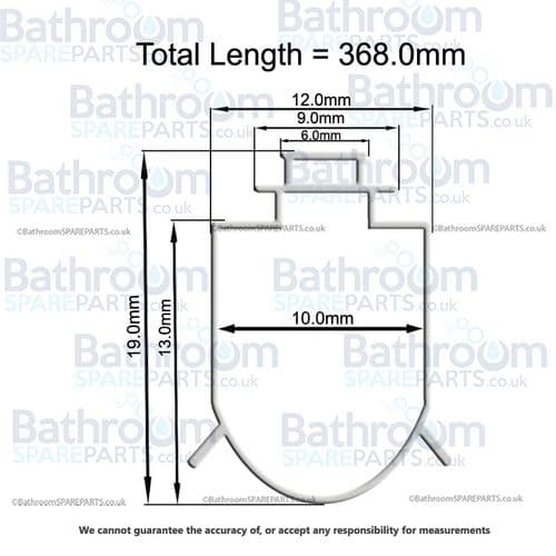 Bathstore Consertina Three Screen Bottom Seal Pack of 3 90000012255