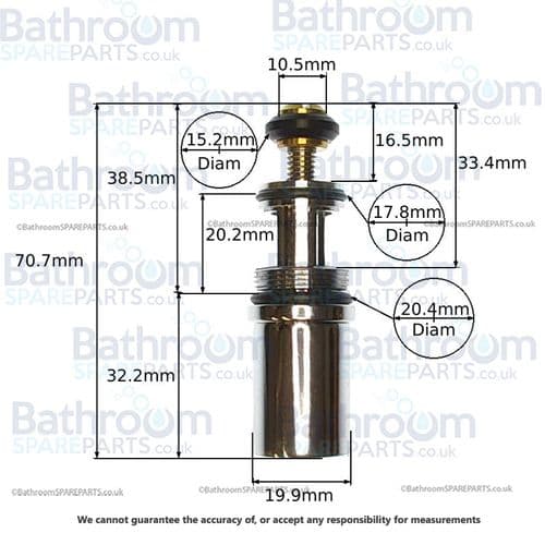 Bathstore Diverter Complete From Sublime Bath Shower DV410FB1 Chrome 90000016690