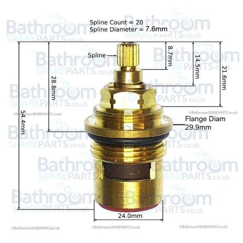 Bathstore Quatra Anti-Clockwise Close Cartridge R1523